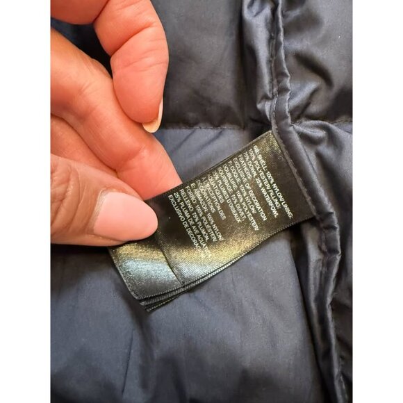 The North Face women medium Metropolis Parka III navy 550 puffer coat MSRP $299 - Picture 3 of 10